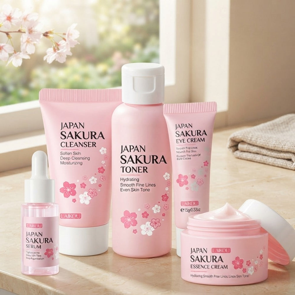 Sakura Skincare Routine Set